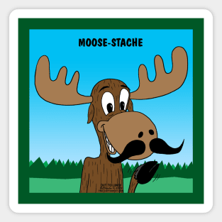 Moose-Stache Magnet